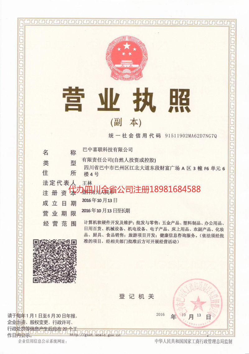 沙河沙河喜联科技有限公司